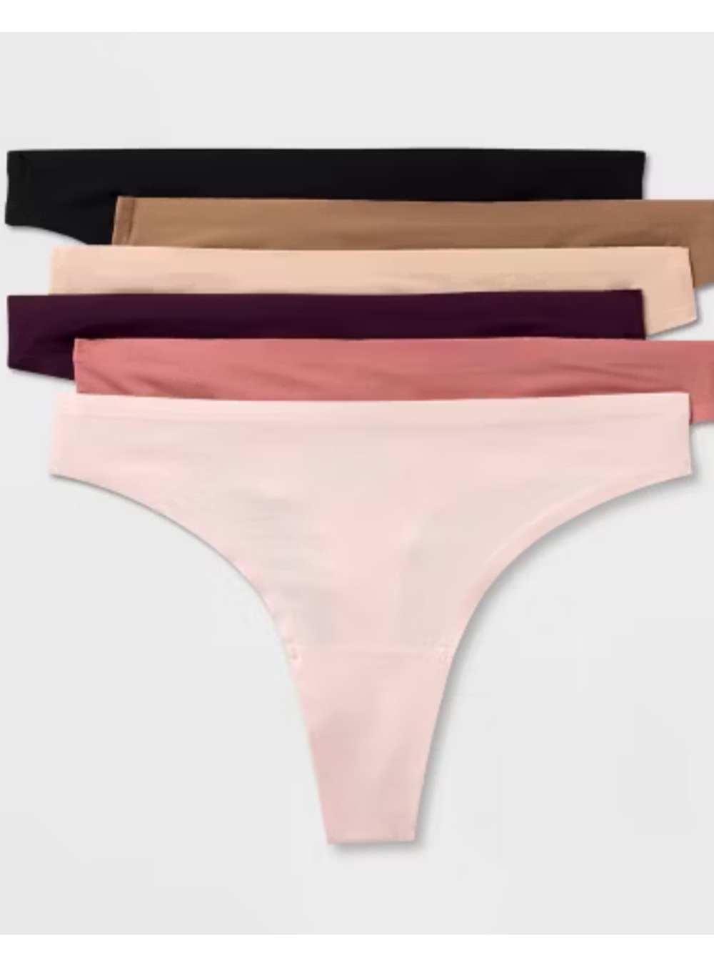 NWT Women's 6pk Microfiber Thong Underwear - Auden™ Multicolor SZ XL 16